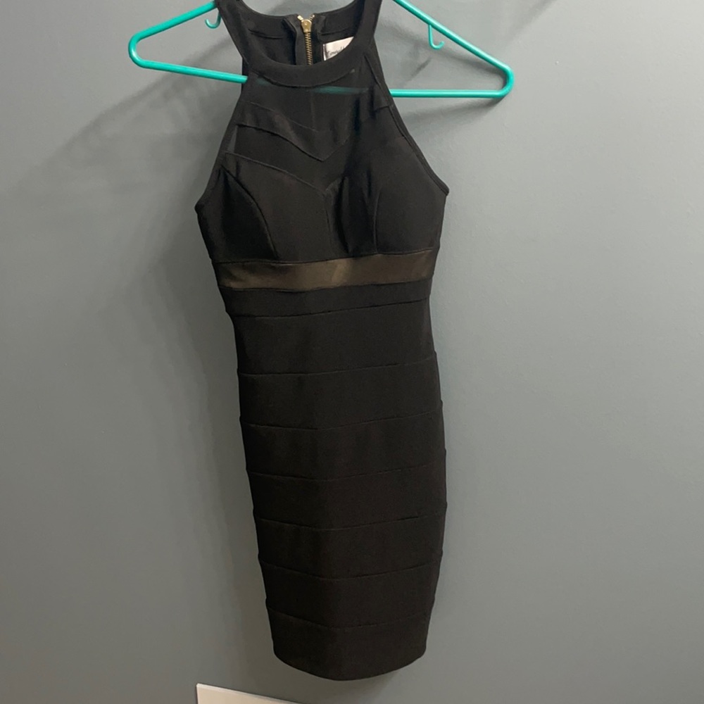 Black mini dress